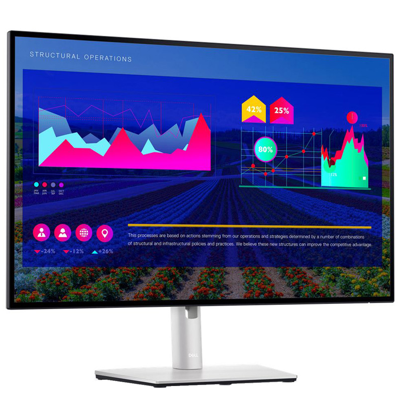 مانیتور استوک Dell UltraSharp U2722D 27 اینچ QHD با پنل IPS حرفه‌ای